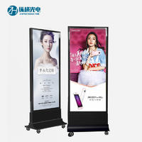 Vertical mobile lamp box advertising outdoor LED signboard